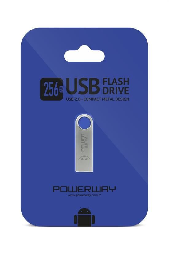 Powerway 256 GB USB Bellek Mavi